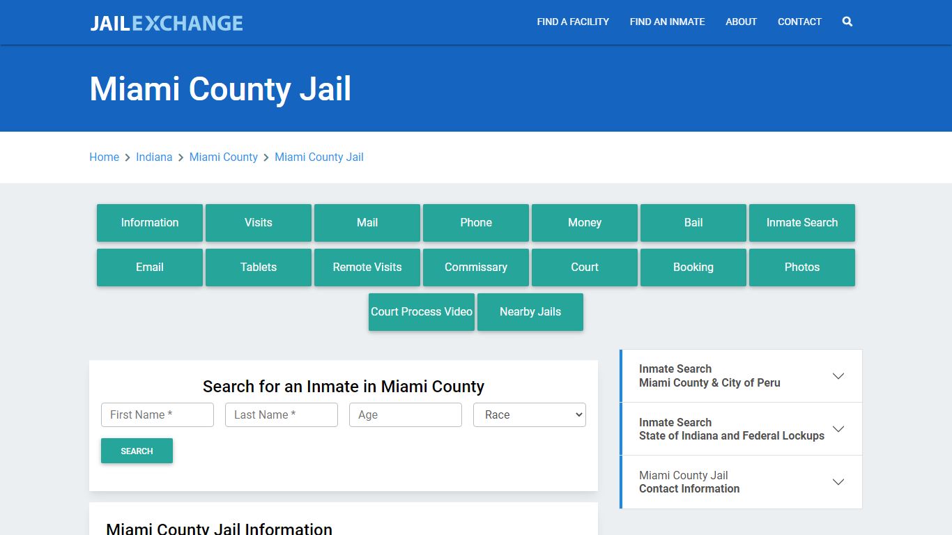 Miami County Jail Roster Lookup, IN, Inmate Search